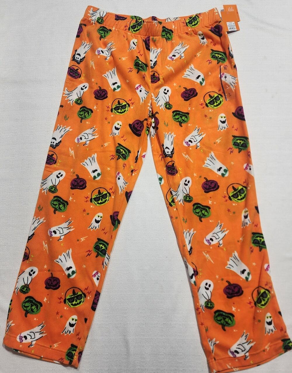 Halloween pumpkin pajama pants Large men's by Hyde and eek boutique